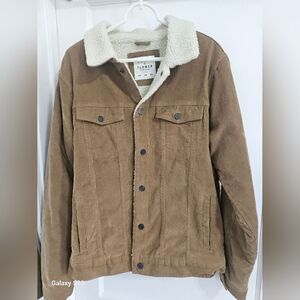 Brown Men's Sherpa Jacket